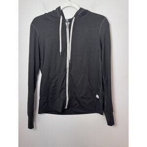 Vuori Women's Full Zip Hoodie Black Sz XS